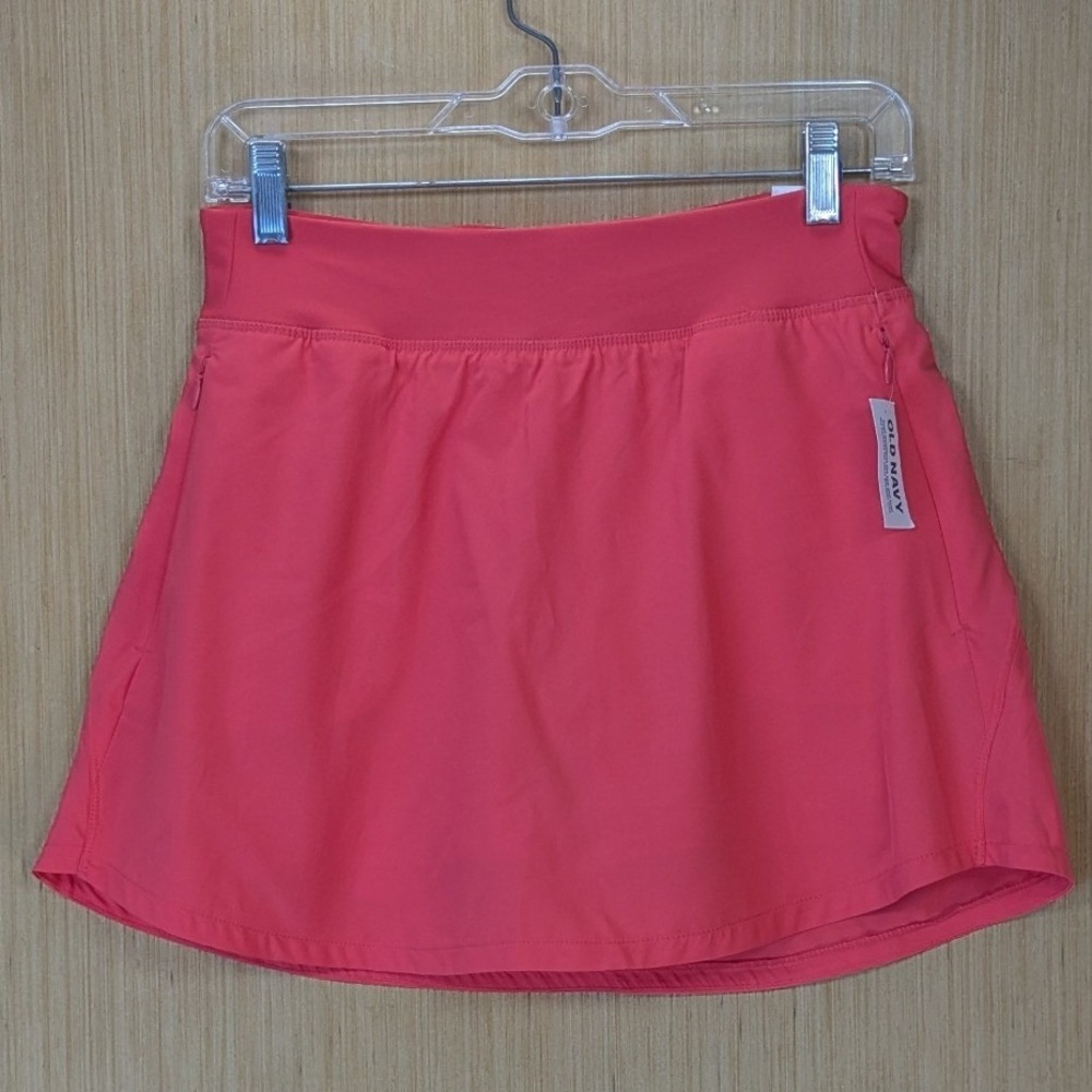 Old Navy Women StretchTech Skort Pink Coral Athletic Golf Tennis Skirt Small NWT